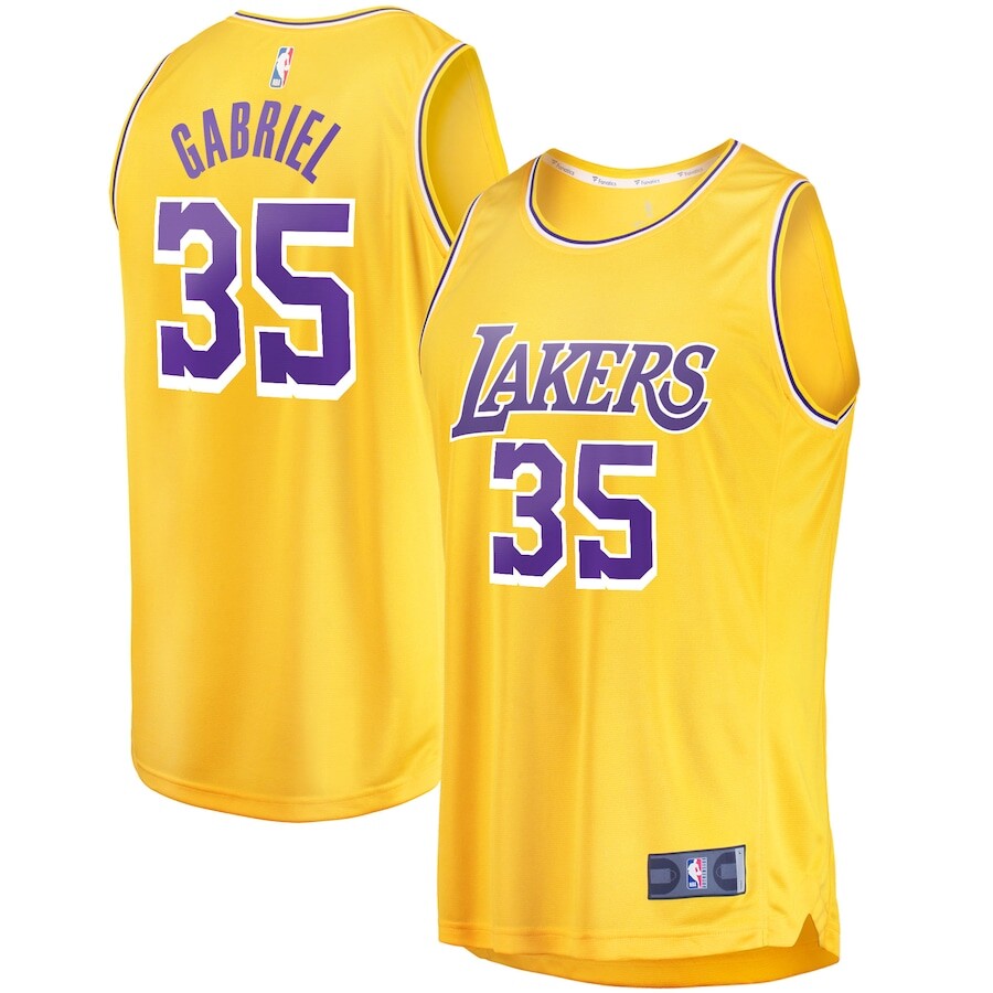 

Джерси Fanatics Branded Los Angeles Lakers, золотой