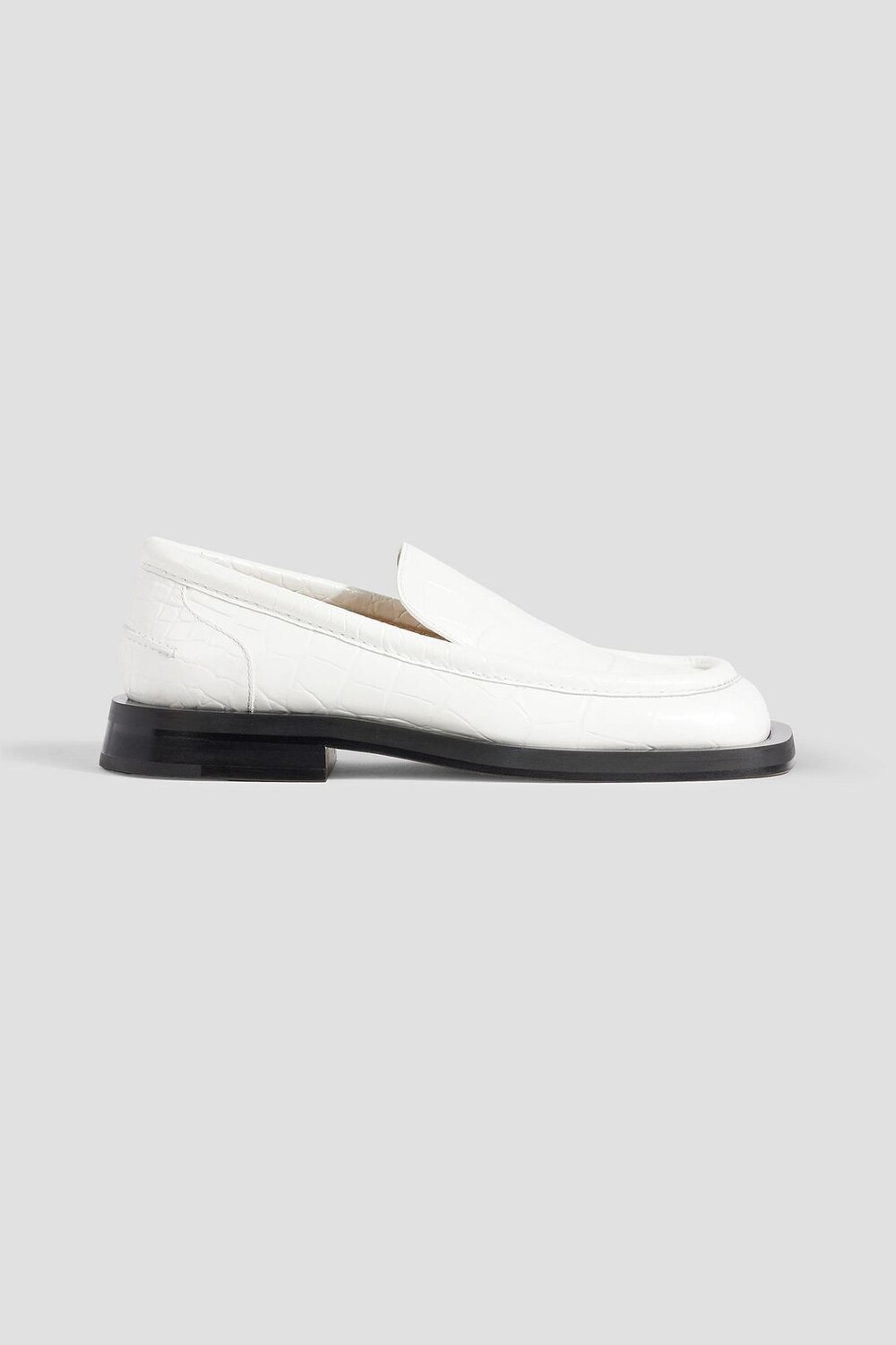 

Лоферы из кожи с тиснением под крокодила PROENZA SCHOULER, белый