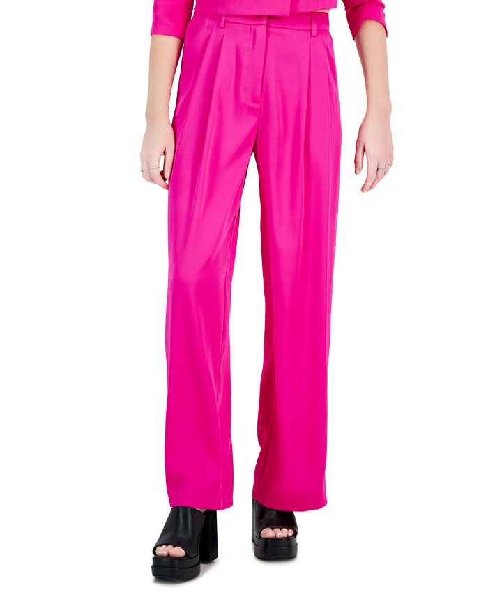 Широкие брюки со складками Lucy Paris, розовый fc paris повседневные брюки