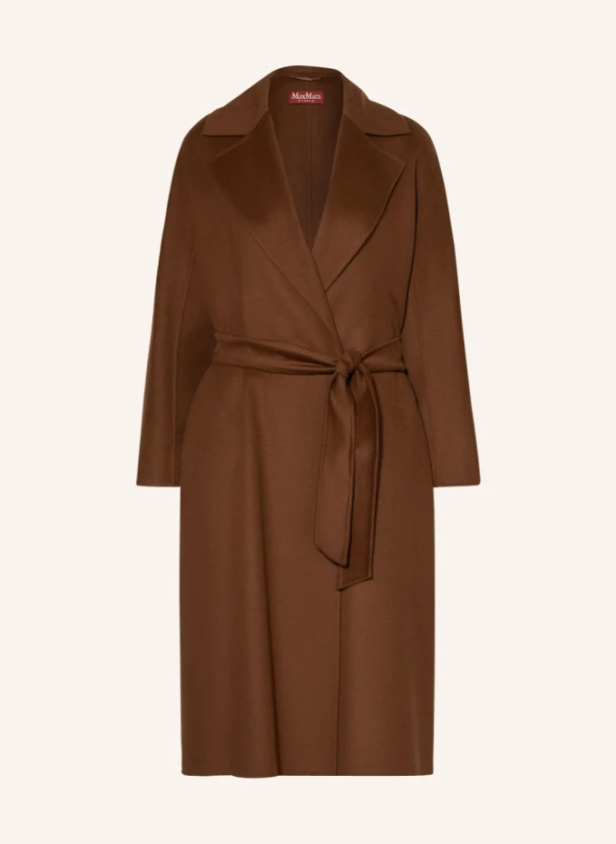 

Шерстяное пальто cles Maxmara Studio, коричневый