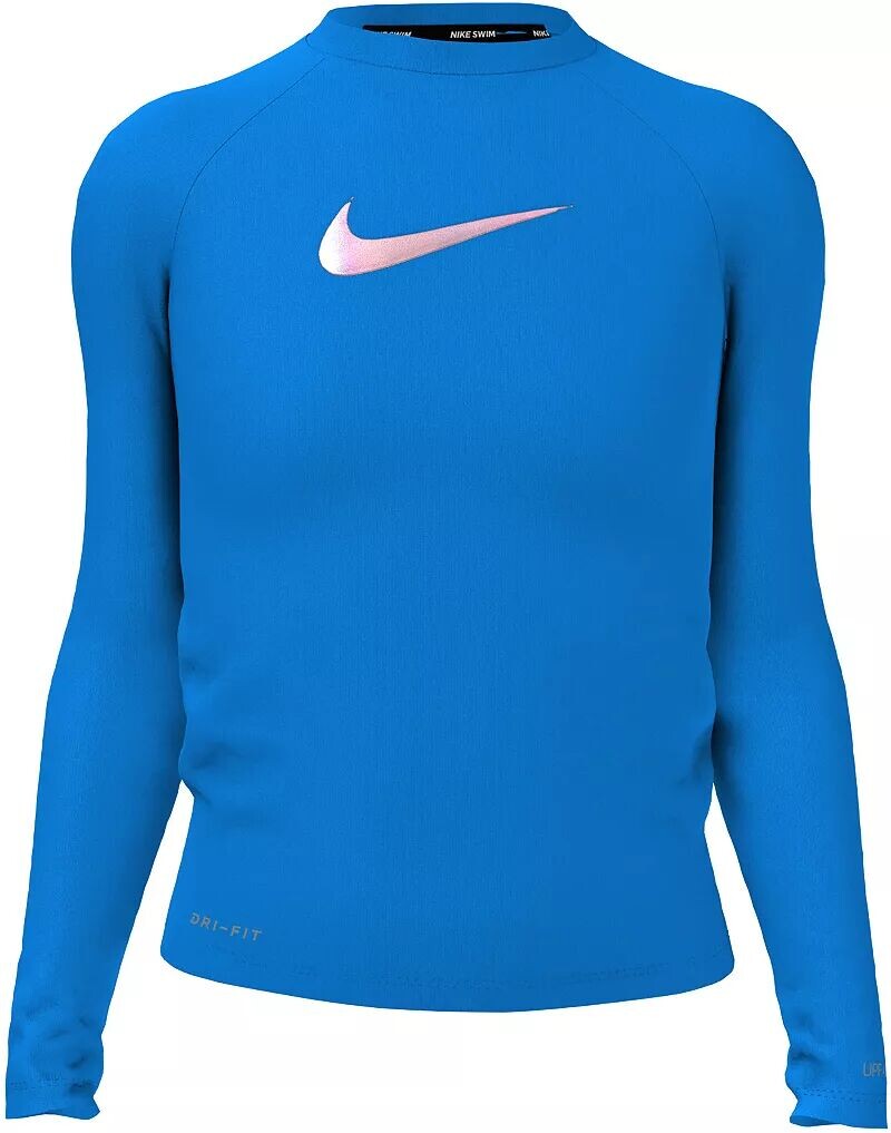 

Рубашка с длинным рукавом Nike для девочек с логотипом Swoosh Hydroguard