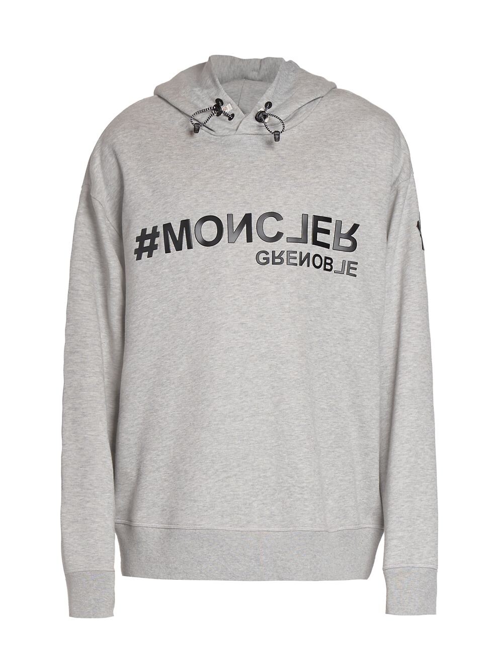 

Толстовка с капюшоном с логотипом Moncler Grenoble, Серый