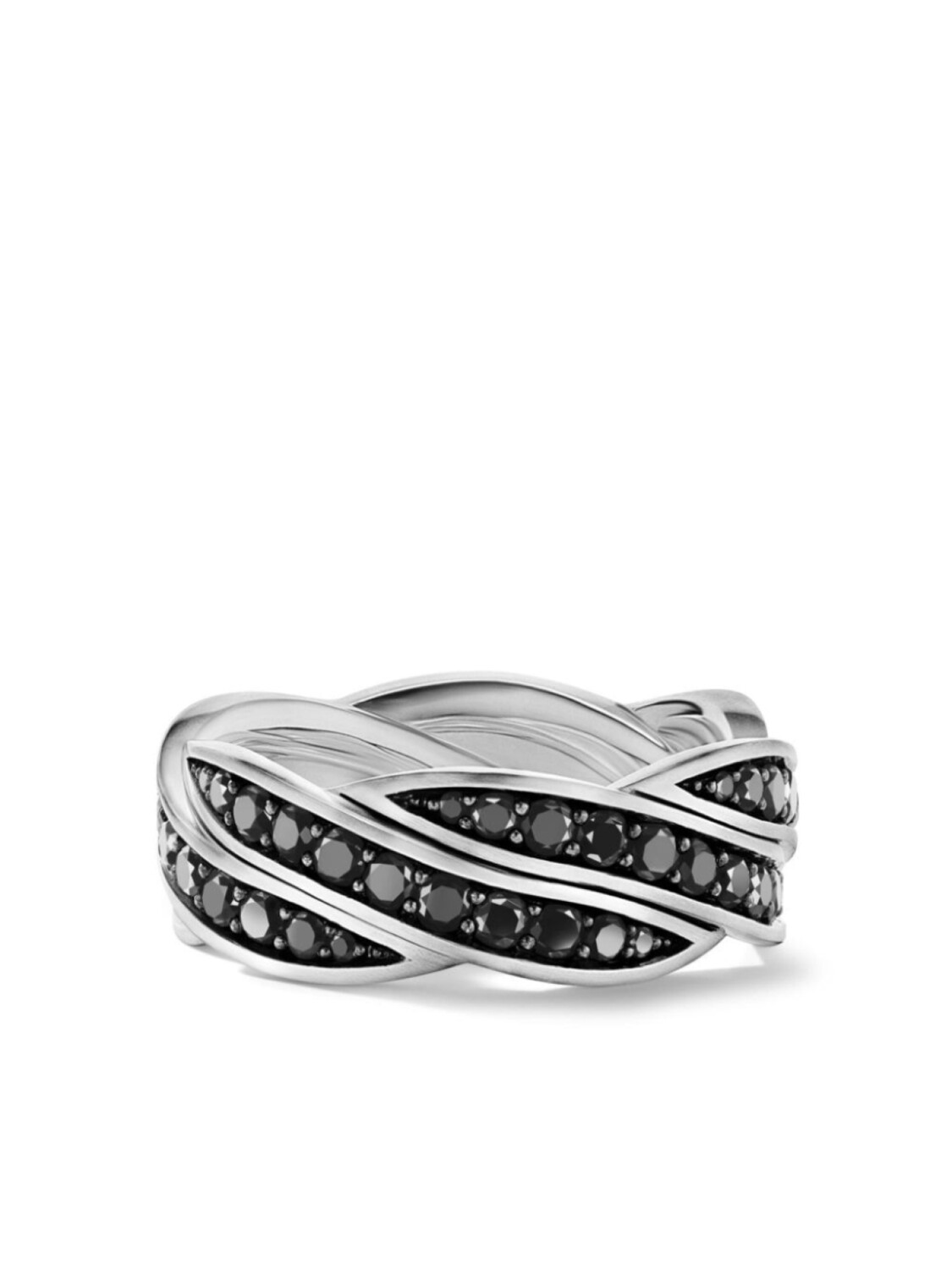 

Серебряное кольцо Helios с бриллиантами David Yurman, серебряный