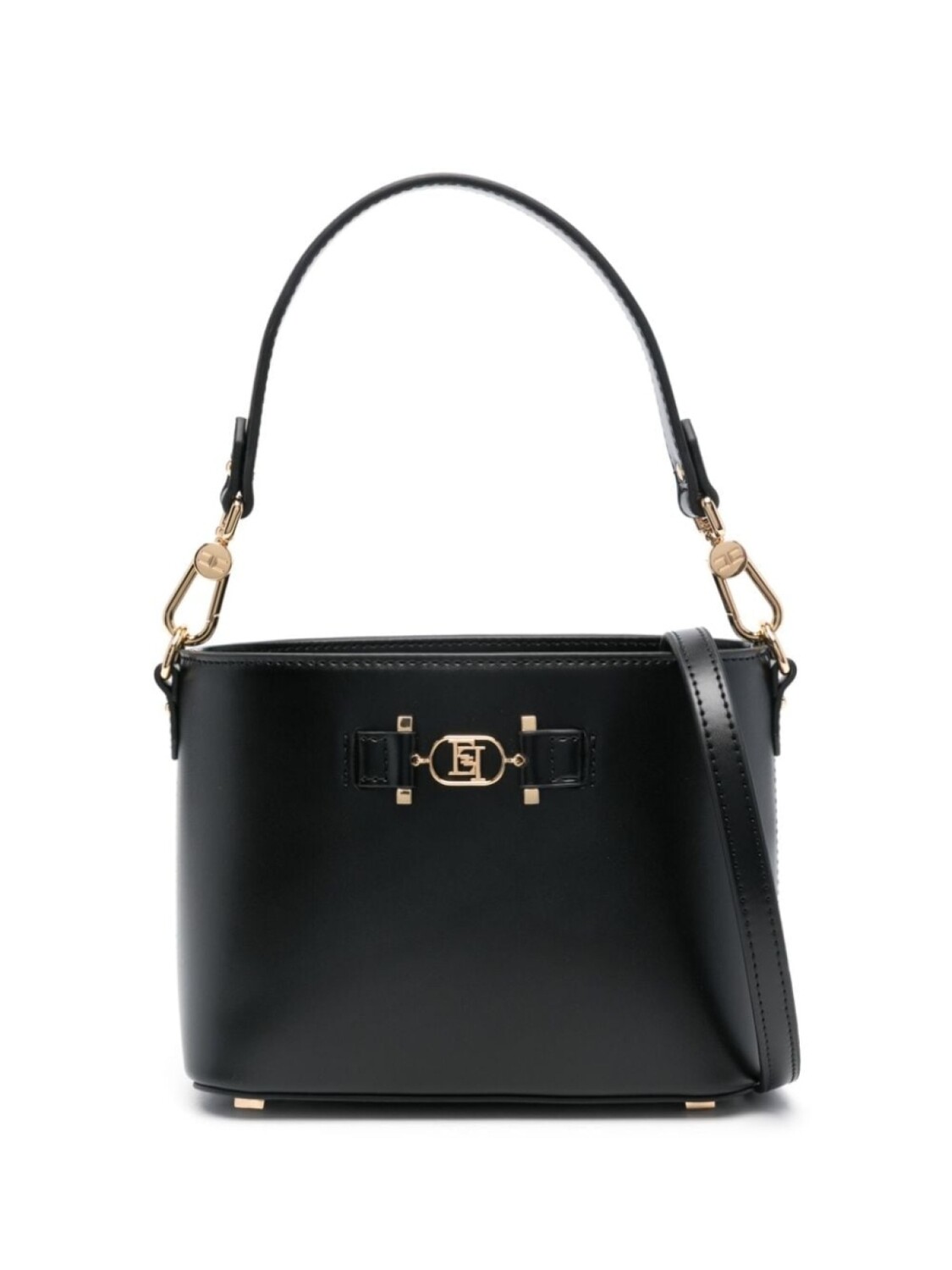 

Сумка-тоут Elisabetta Franchi с логотипом, черный