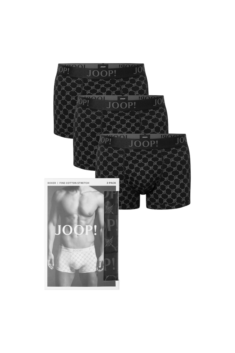 

Боксеры с принтом, 3 пары Joop!, черный