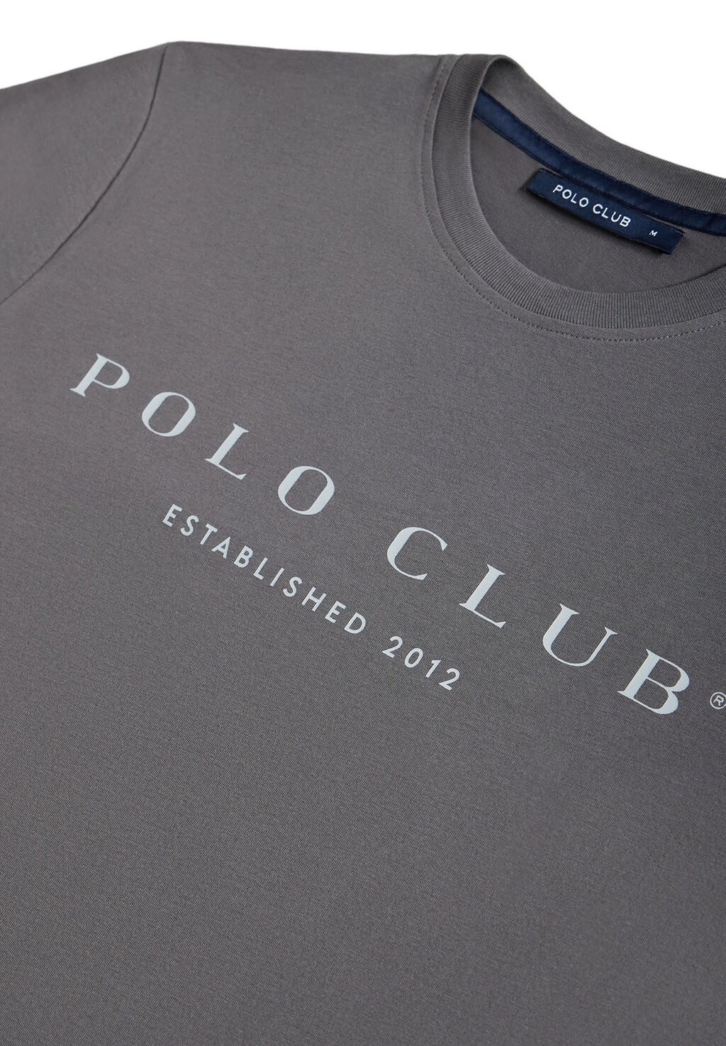 

Футболка с принтом Polo Club, серый
