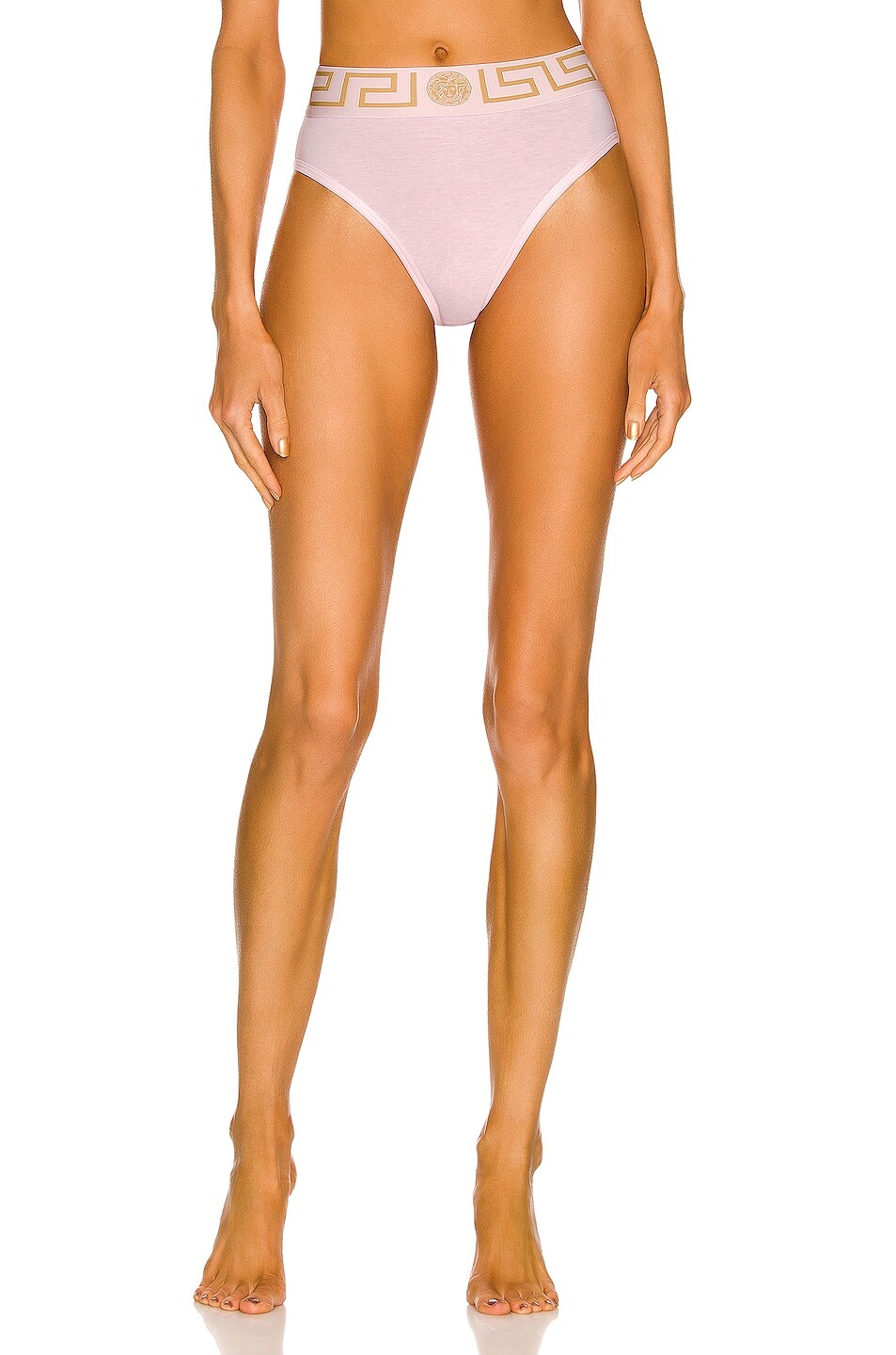 

Трусы Versace Greca Border High Leg, цвет Candy