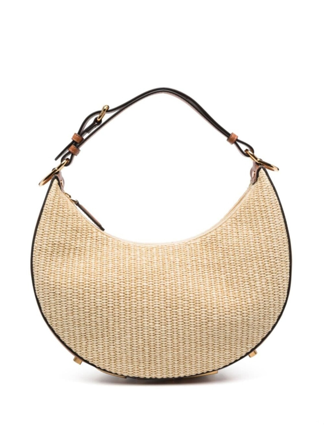 

FENDI маленькая плетеная сумка Fendigraphy, серый