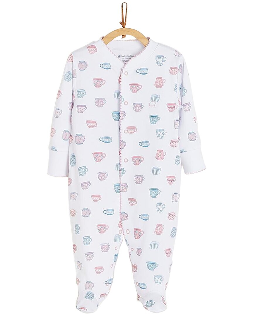 

Babycottons Чашки Пижамы Snap Footie, белый