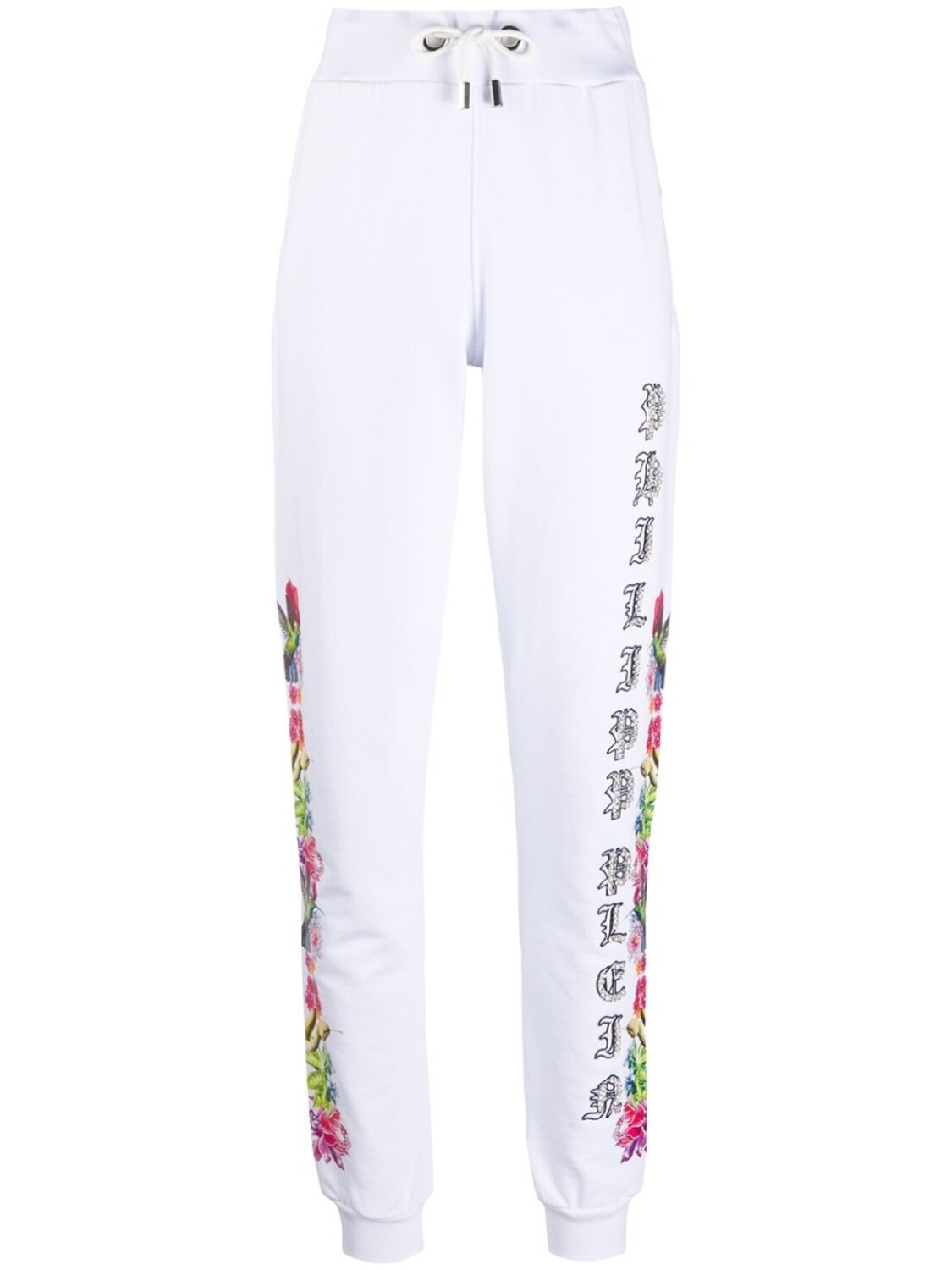 

Philipp Plein спортивные брюки с кристаллами, белый