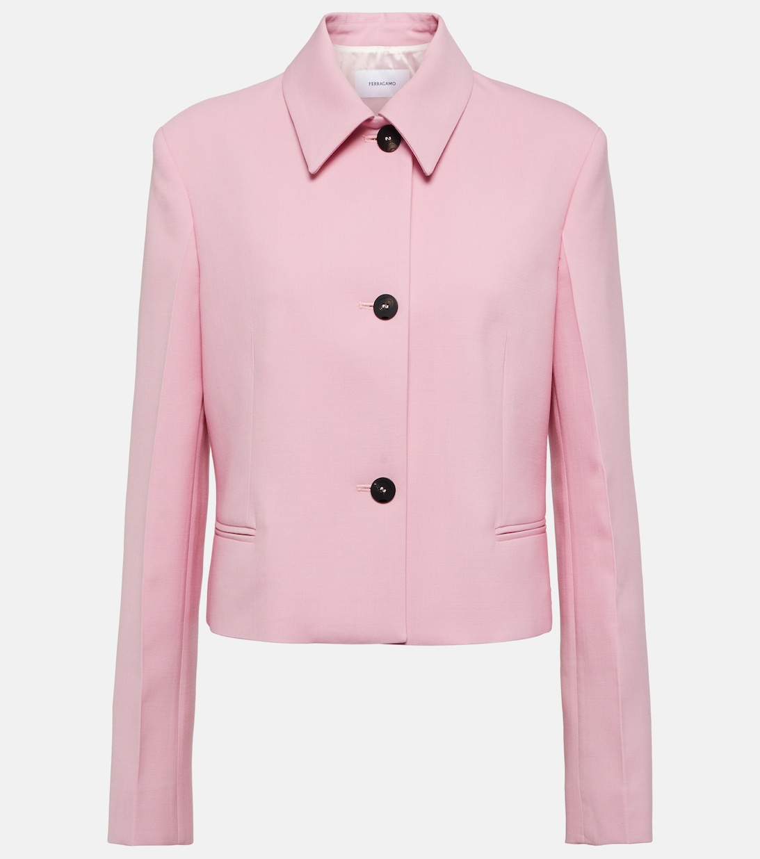 Куртка из натуральной шерсти FERRAGAMO, розовый