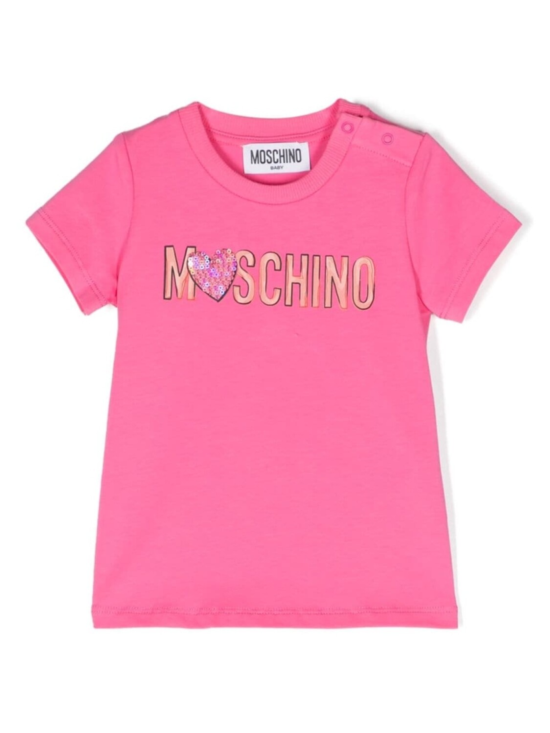 

Moschino Kids футболка с логотипом, розовый
