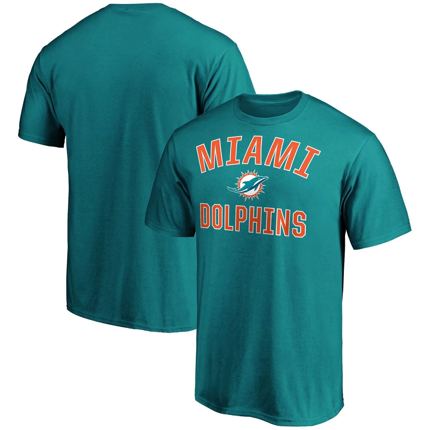 

Мужская футболка с логотипом Aqua Miami Dolphins Victory Arch Fanatics