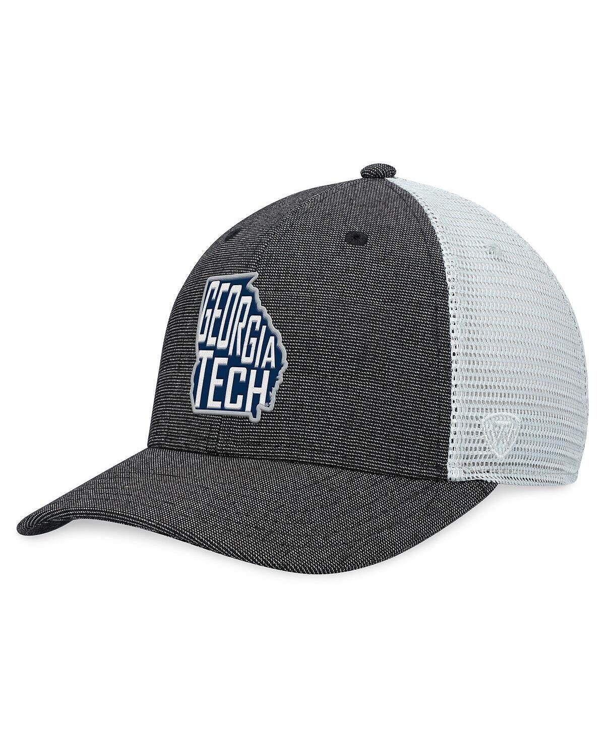 

Мужская темно-серая, белая желтая куртка Georgia Tech Townhall Trucker Snapback Hat Top of the World, Желтый