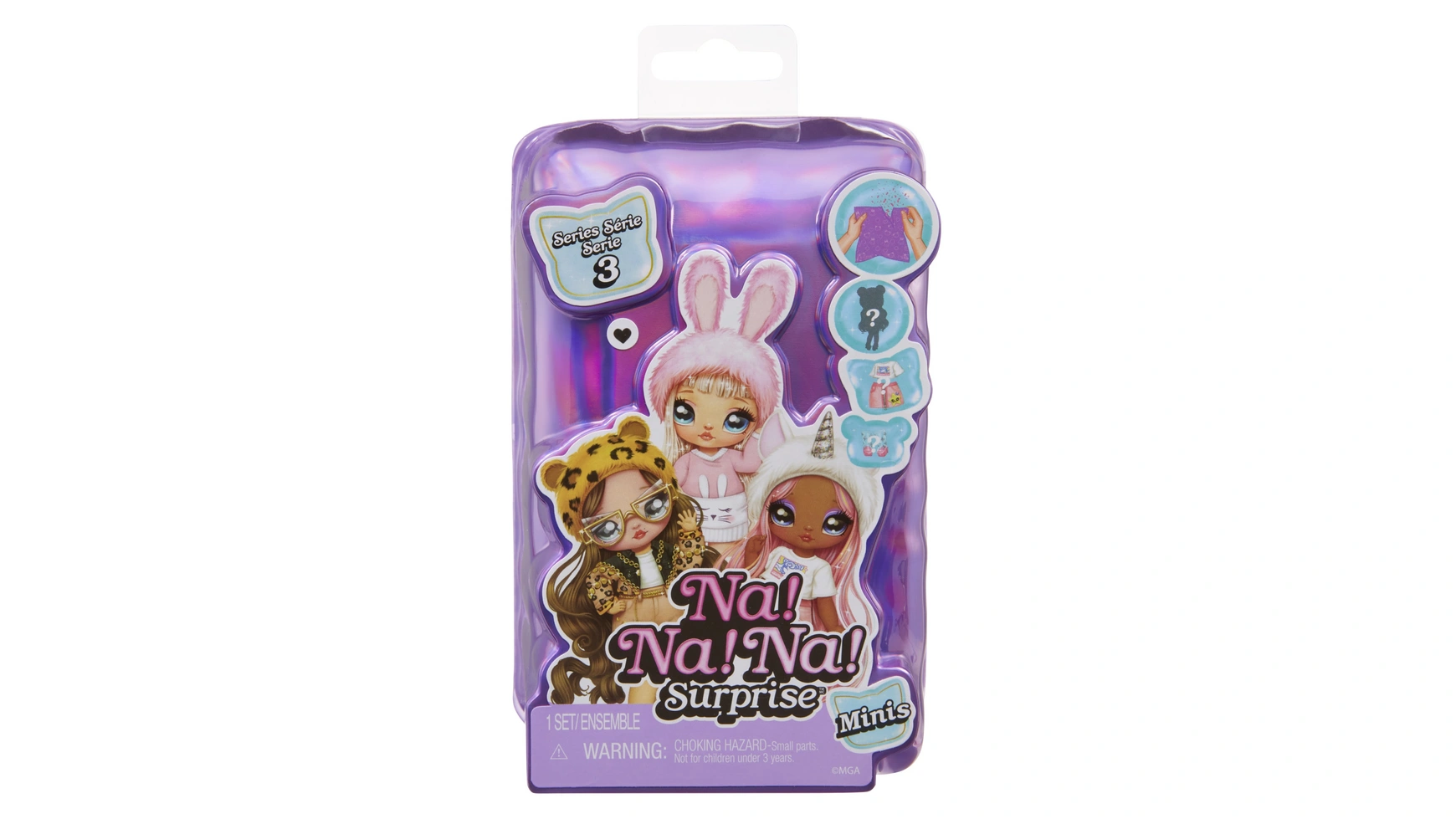 Na Na Na Surprise Minis Series 3, в ассортименте, 1 шт сумка с куклой na na na ultimate surprise black bunny
