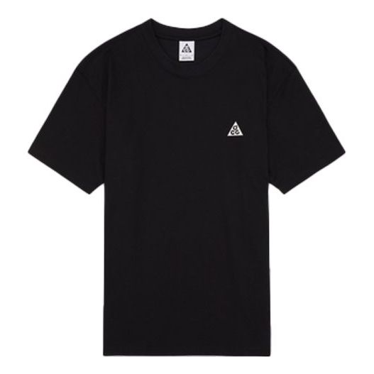 Футболка Men's Nike ACG Solid Color Round Neck Loose Short Sleeve Black T-Shirt, мультиколор