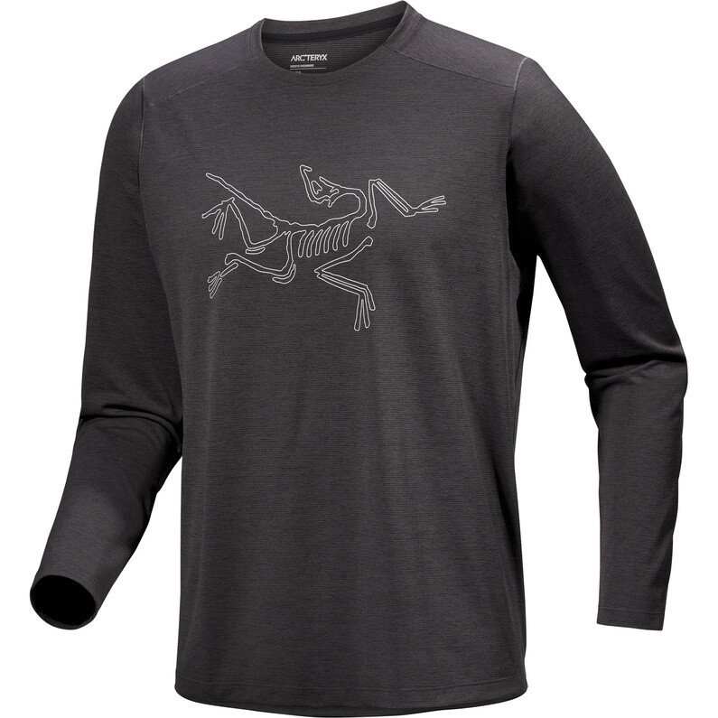 

Мужская футболка с логотипом Cormac с длинным рукавом Arcteryx, черный