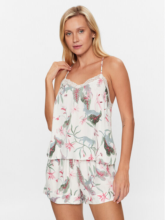 

Пижамная футболка базового кроя Hunkemöller, белый