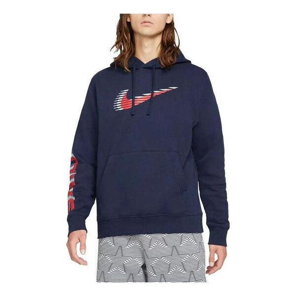 Толстовка Nike Sportswear Club Pull Over Hoodie 'Obsidian', синий толстовка merlin sycamore pull over темно зеленый