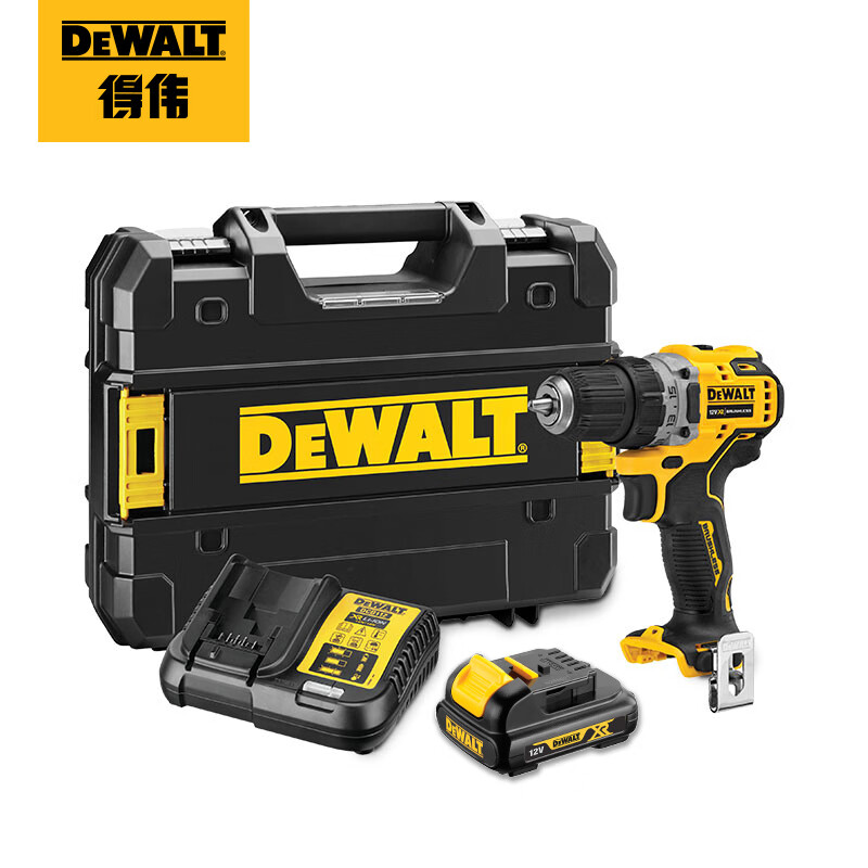 Дрель ручная Dewalt DCD701C1E + аккумулятор 12V/1.3Ah