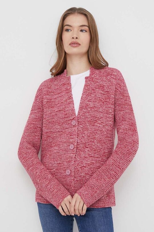 

Хлопковый кардиган United Colors of Benetton, розовый