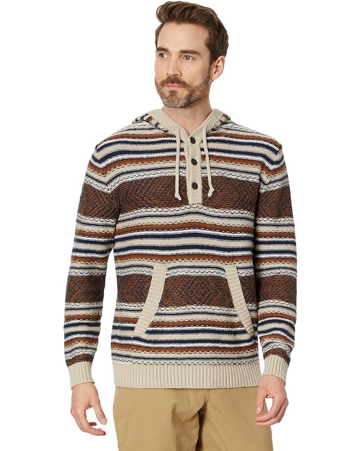 

Свитер Pendleton Highland Peak Cotton Hoody, цвет Tan/Blue/Coffee Stripe