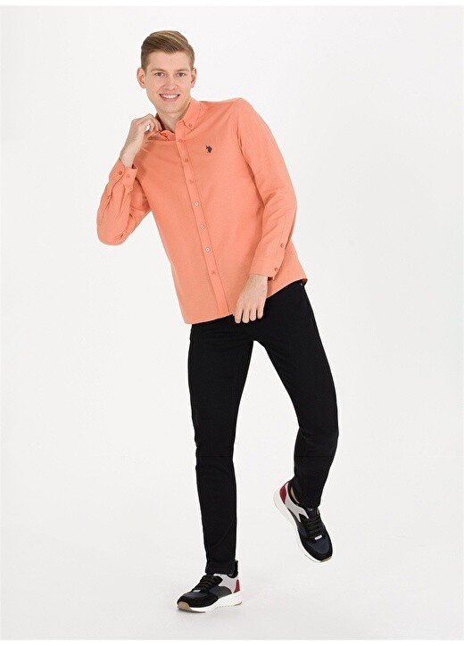 

Черные мужские джинсовые брюки Slim Fit с нормальной талией и нормальными штанинами U.S. Polo Assn.