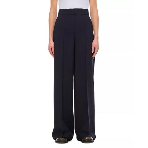

Брюки cervo seersuker wide pants Max Mara, черный