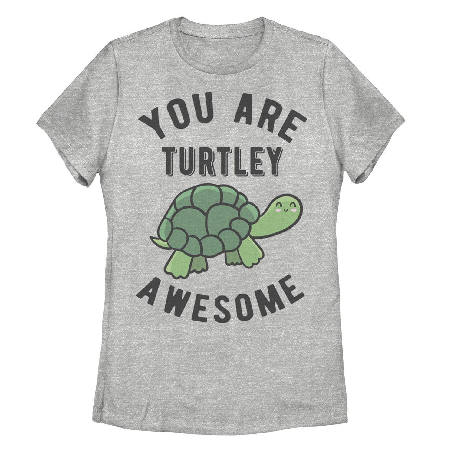 Детская футболка You Are Turtley Awesome с рисунком Happy Turtle