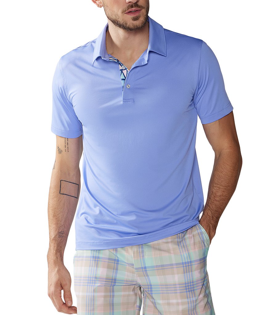 Рубашка-поло с короткими рукавами Chubbies Performance, фиолетовый цена и фото