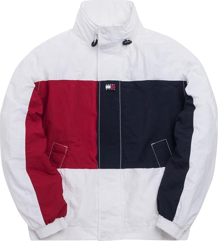 Куртка Kith x Tommy Hilfiger Colorblock Sailing Jacket 'White', белый - фото