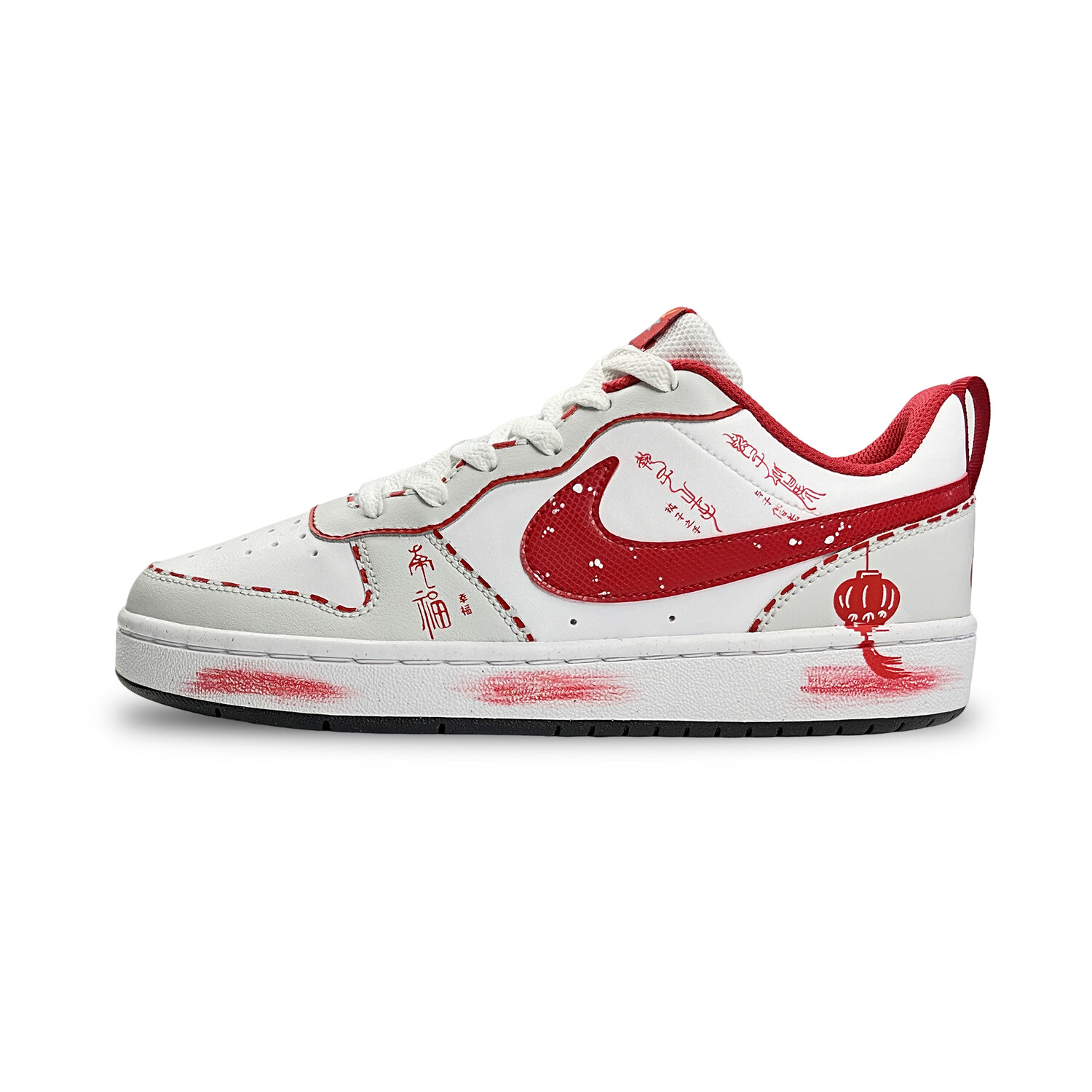 

Кроссовки Nike Court Borough 2 Skateboarding, белый/серый/красный