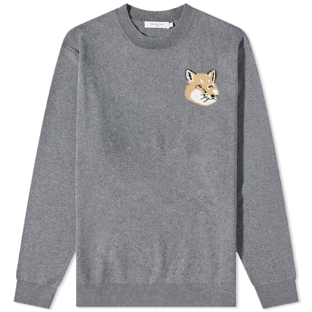 

Джемпер Maison Kitsune Mini Fox Head Intarsia Comfort Knit, Серый