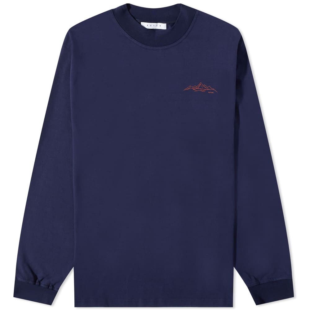 

Футболка Futur Long Sleeve Glacier Mock Neck Tee, Синий