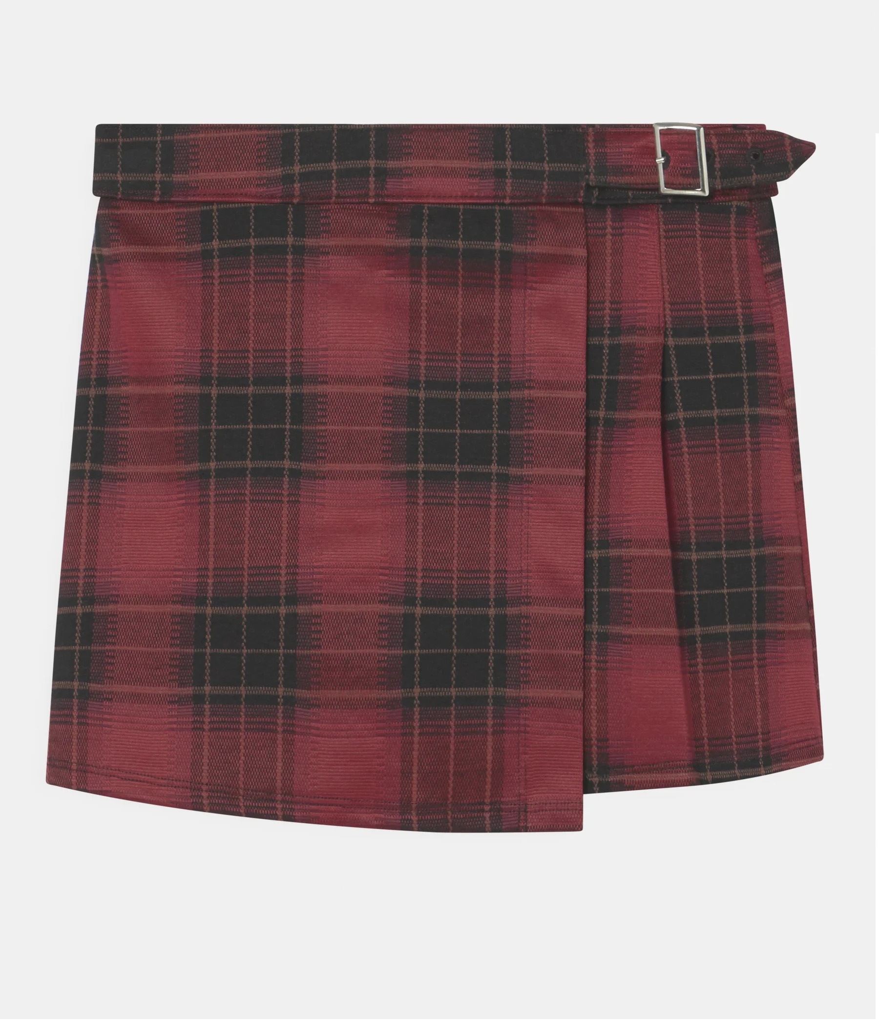 Юбка Abercrombie & Fitch Pleated Wrap Skort, черный, красный inspire юбка мини в складку серый