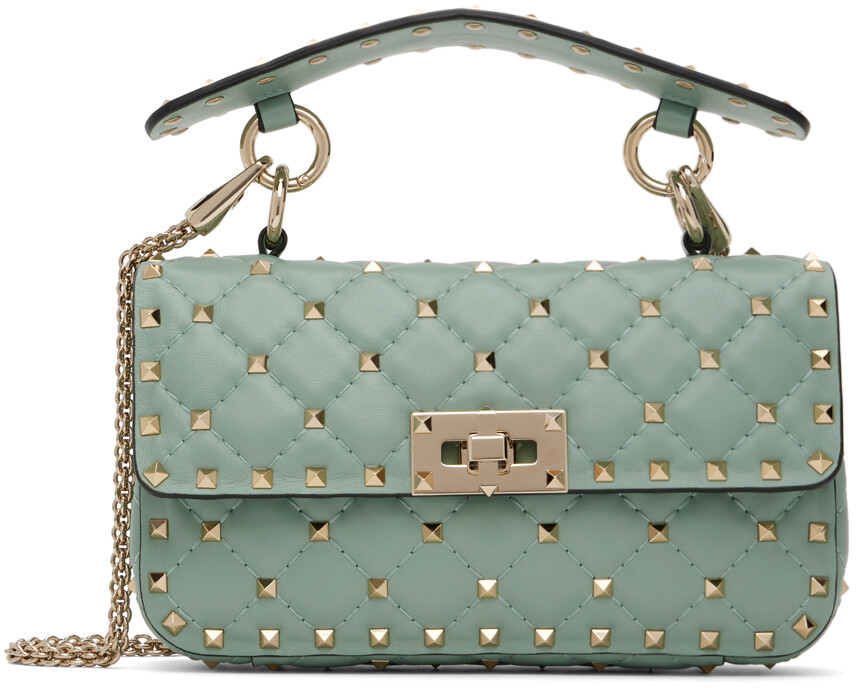 

Зеленая маленькая сумка Rockstud Spike Valentino Garavani