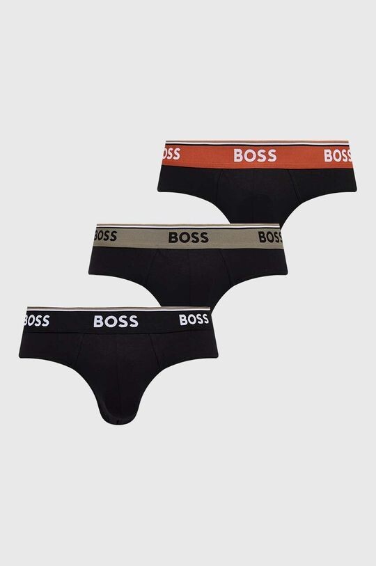 

Комплект из трех трусов BOSS Boss, черный