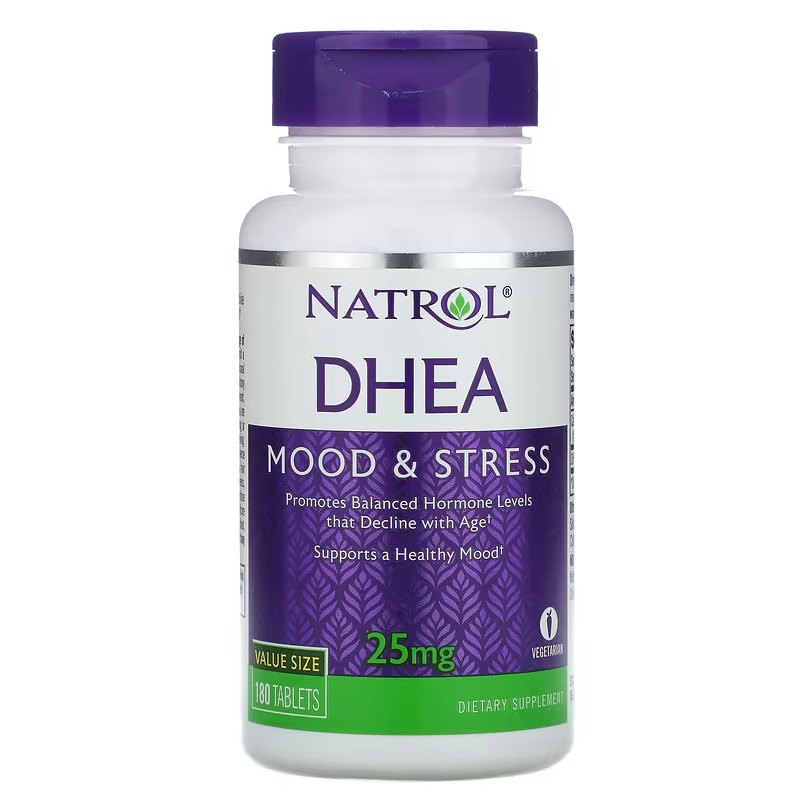 DHEA (ДГЭА) Natrol 25 мг, 180 таблеток natrol дгэа 50 мг 60 таблеток