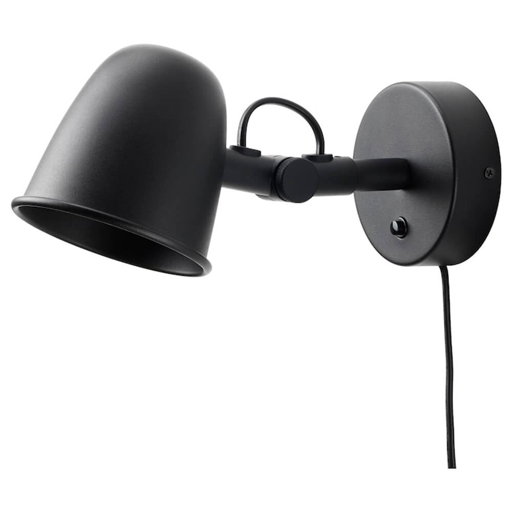 подвесной светильник ikea skurup 38 см черный Настенная лампа Ikea Skurup, черный
