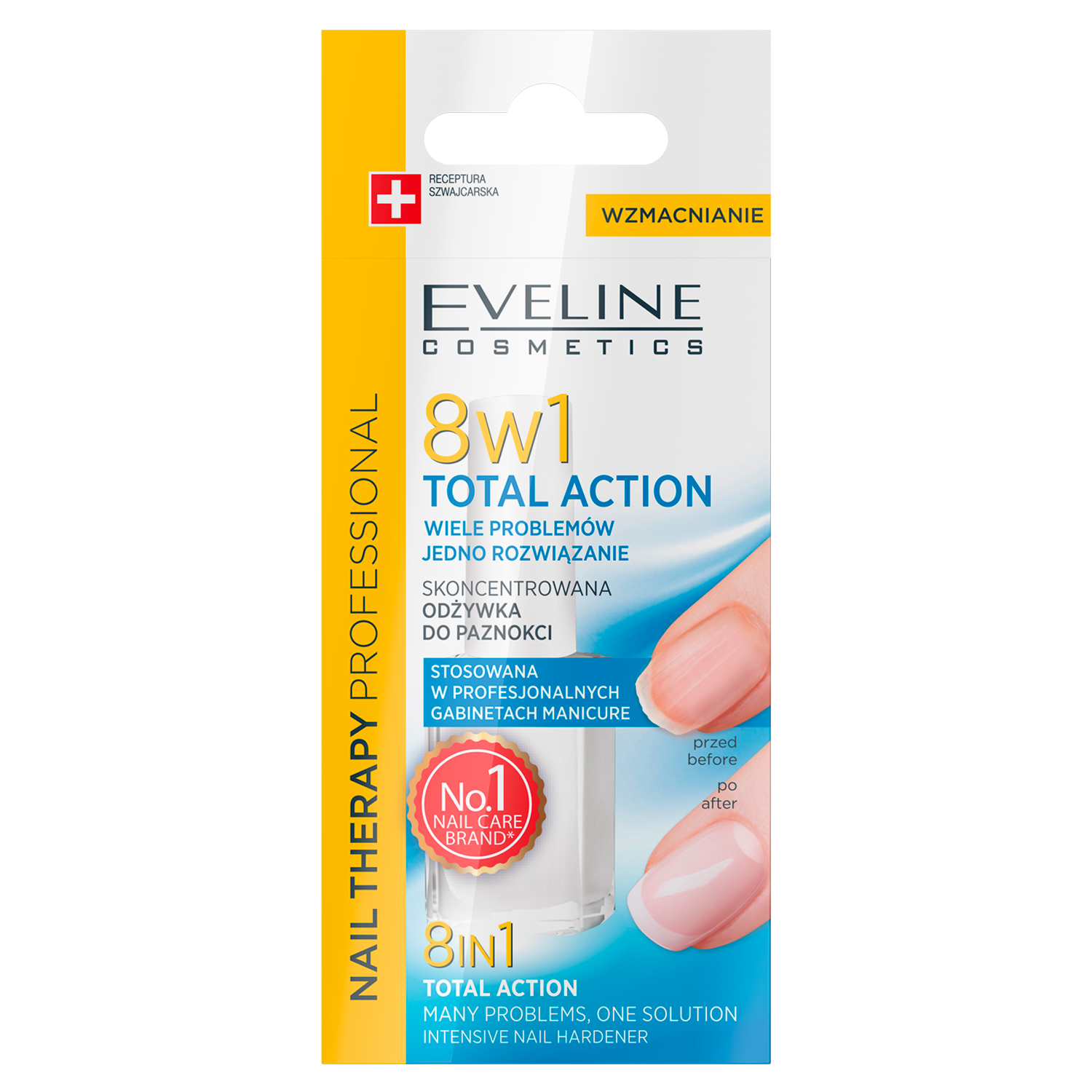 цена Eveline Cosmetics Nail Therapy Professional 8w1 кондиционер для ногтей 8в1, 12 мл