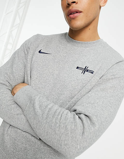 

Серый свитшот Nike Football England Crew