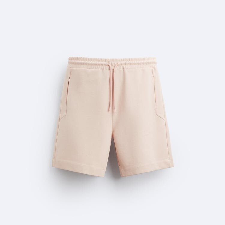 

Шорты-джоггеры Zara Premium Bermuda, светло-розовый