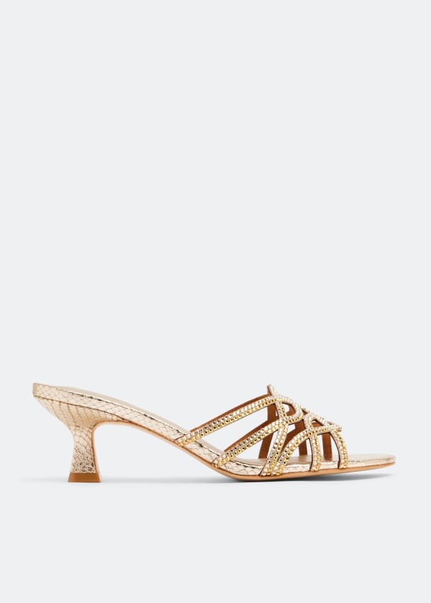 

Мюли NICOLI Grogan mules, золотой