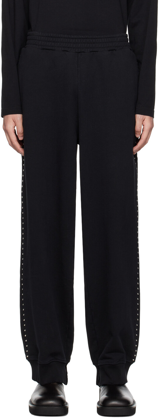 

Черные брюки для отдыха с шипами MM6 Maison Margiela, Черный