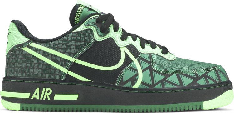 Кроссовки Nike Air Force 1 React 'Naija', черный - фото