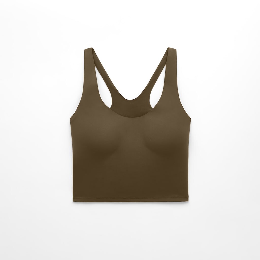

Топ OYSHO Light Touch Tank With Cups, хаки