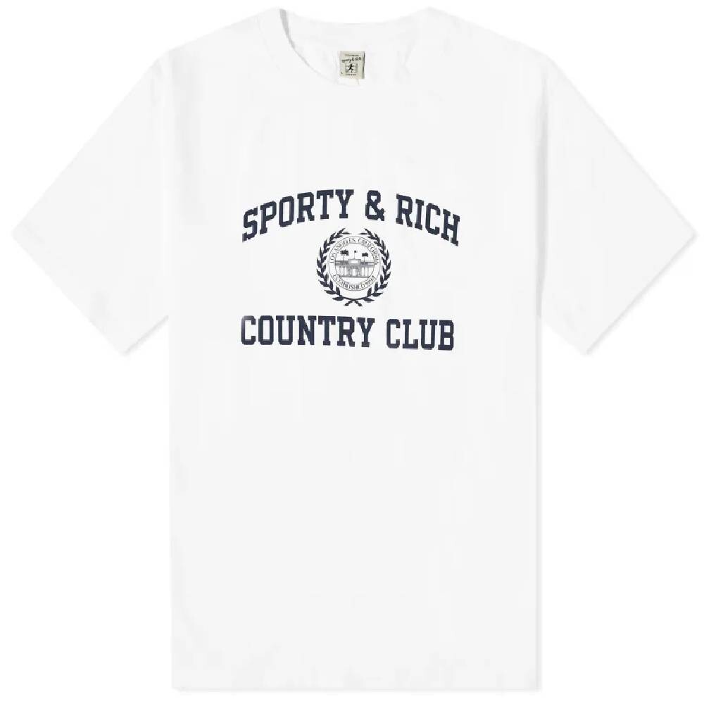 

Футболка Sporty & Rich Varsity Crest, белый