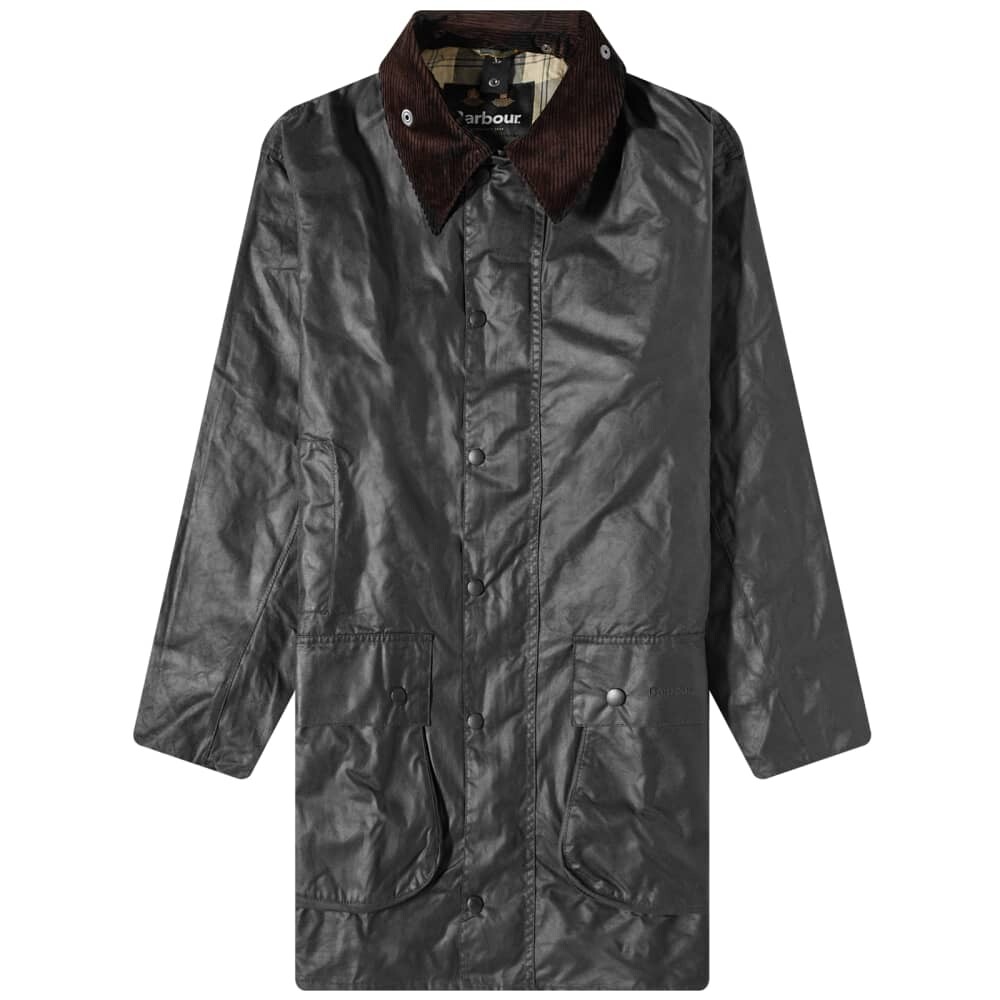 

Бордюрная восковая куртка Barbour, Серый
