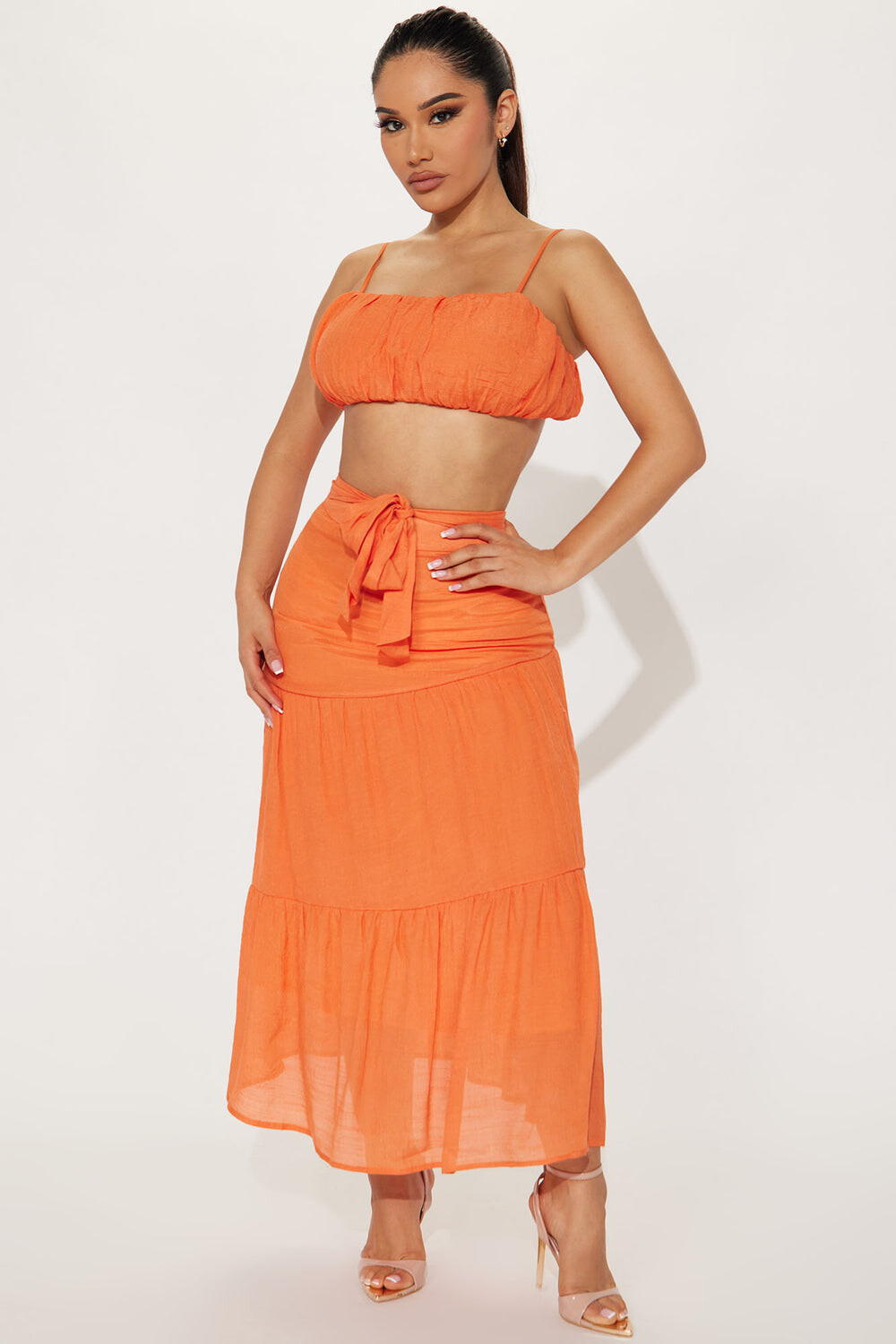 

Юбка Fashion Nova FE23A014SET, оранжевый