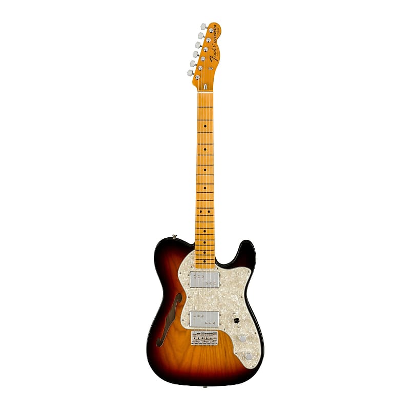 цена Fender American Vintage II 1972 Telecaster 6-String Thinline Electric Guitar (3-Color Sunburst) Fender American Vintage II 1972 Telecaster 6-String Electric Guitar